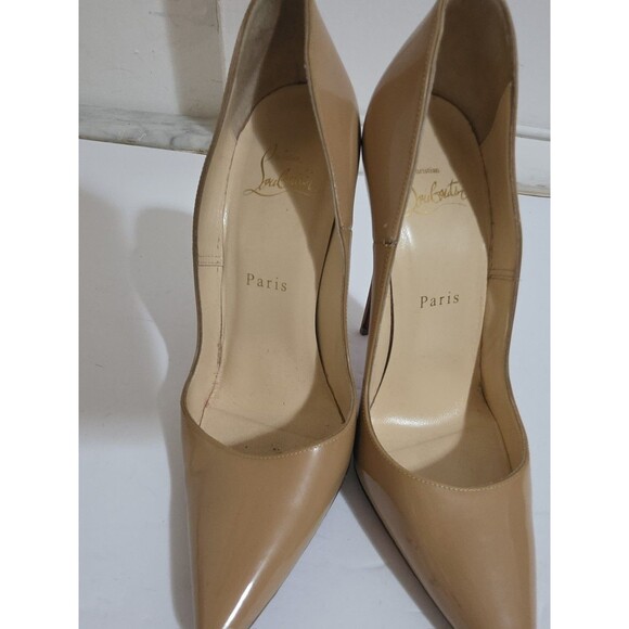 Christian Louboutin So Kate 120 patent leather pumps in a nude color Leather Nud - Picture 4 of 4